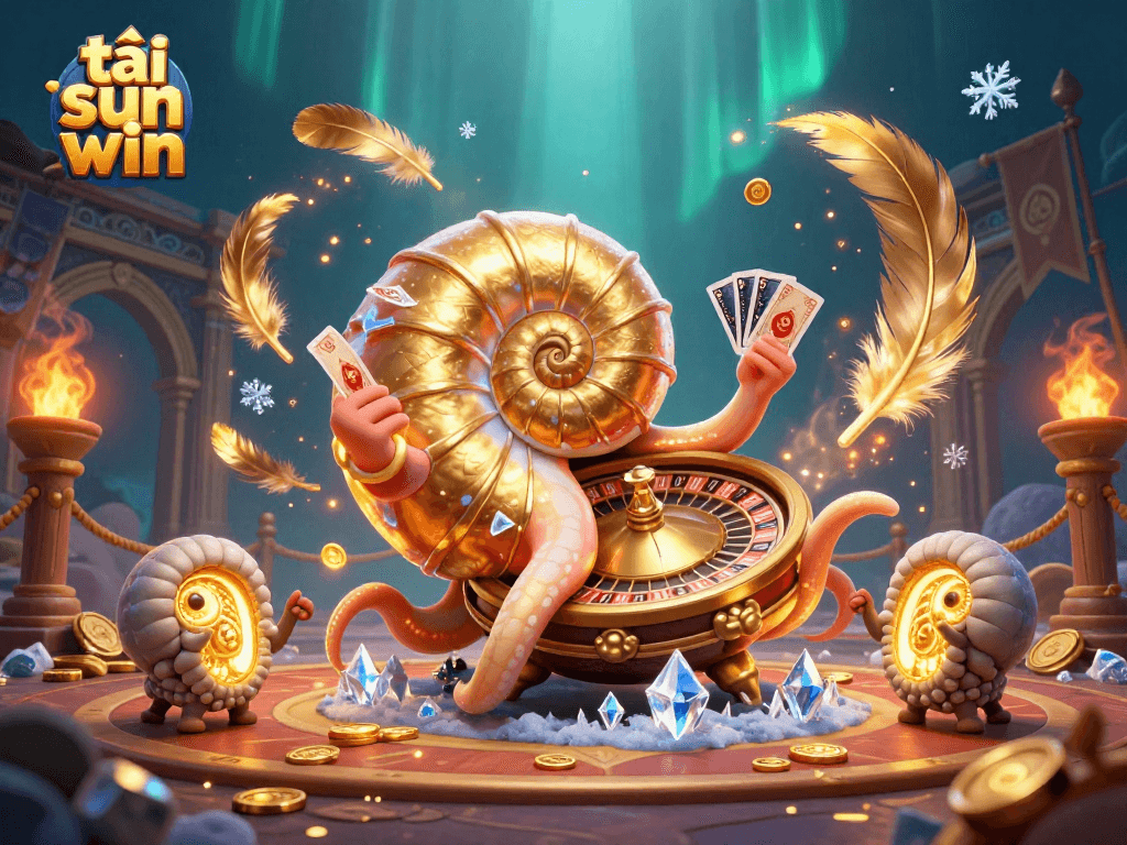 Experience the thrill of tải sun win with an ancient nautilus roulette wheel among vivid casino scenes.