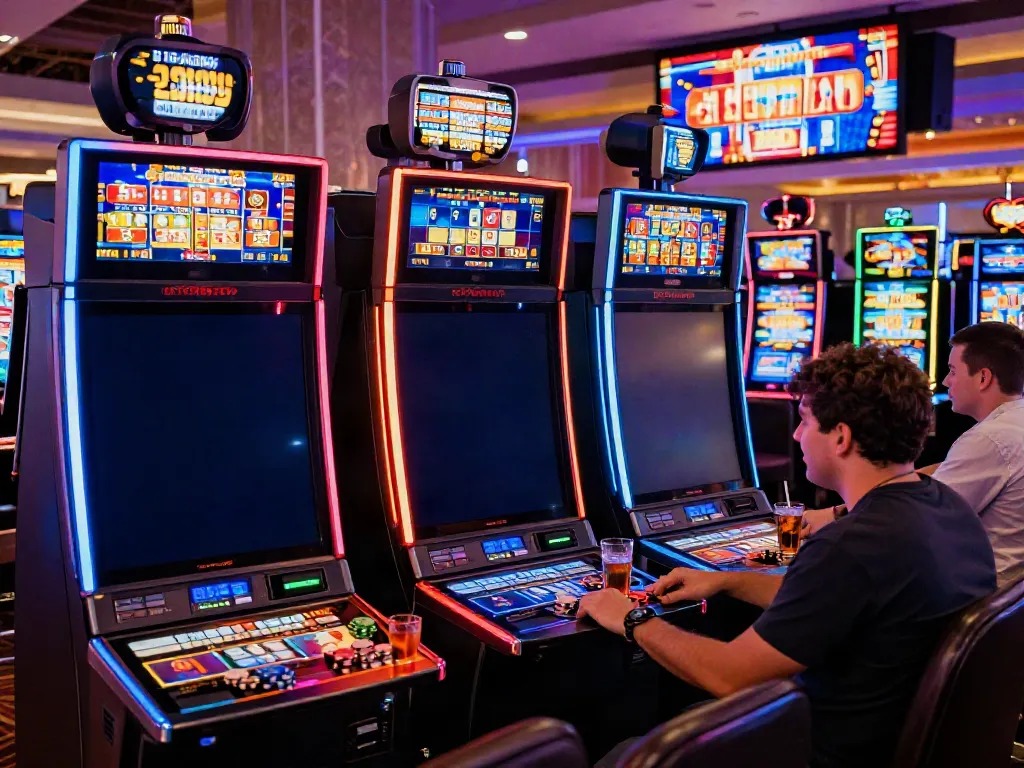 Players enjoying uk slots not on gamstop in a vibrant casino atmosphere.