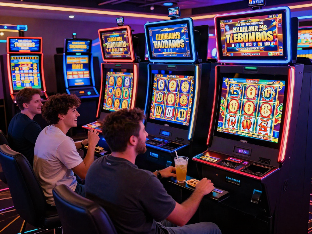 Excited players enjoying uk slots not on gamstop in a vibrant online casino setting in 2026.