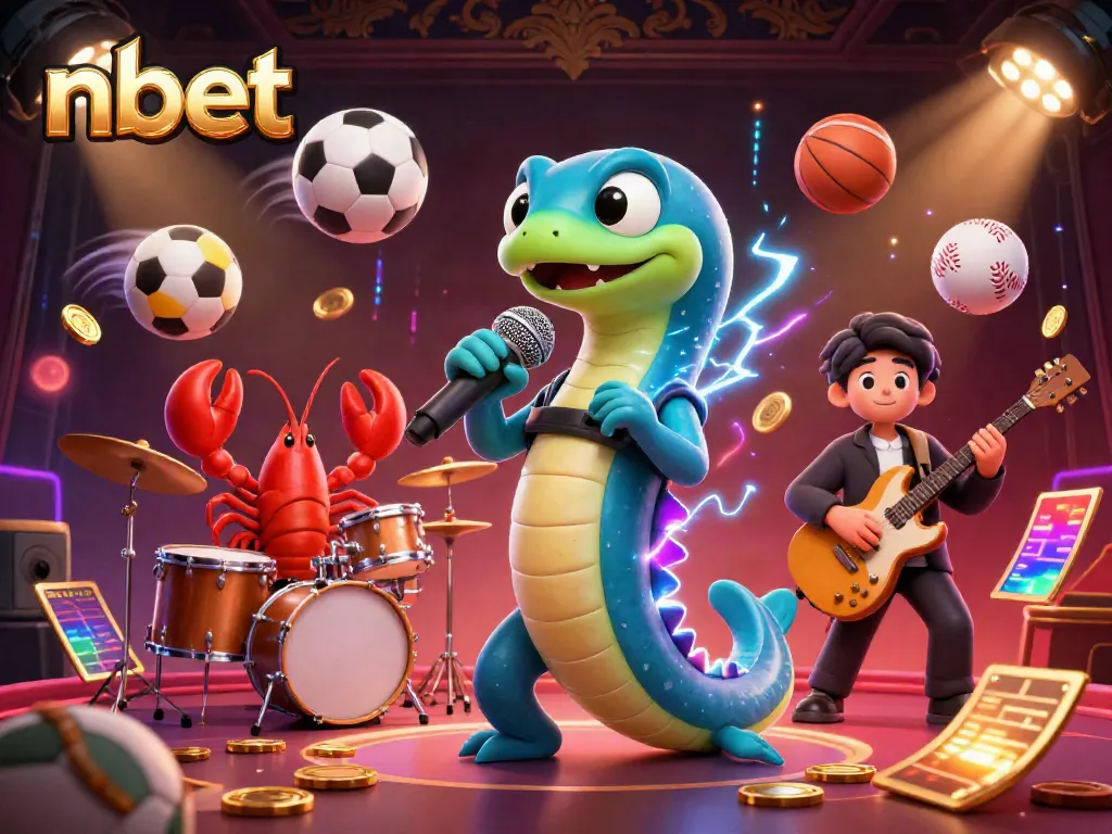 Experience the vibrant energy of nbet with a DJ electric eel and a lively underwater casino band.