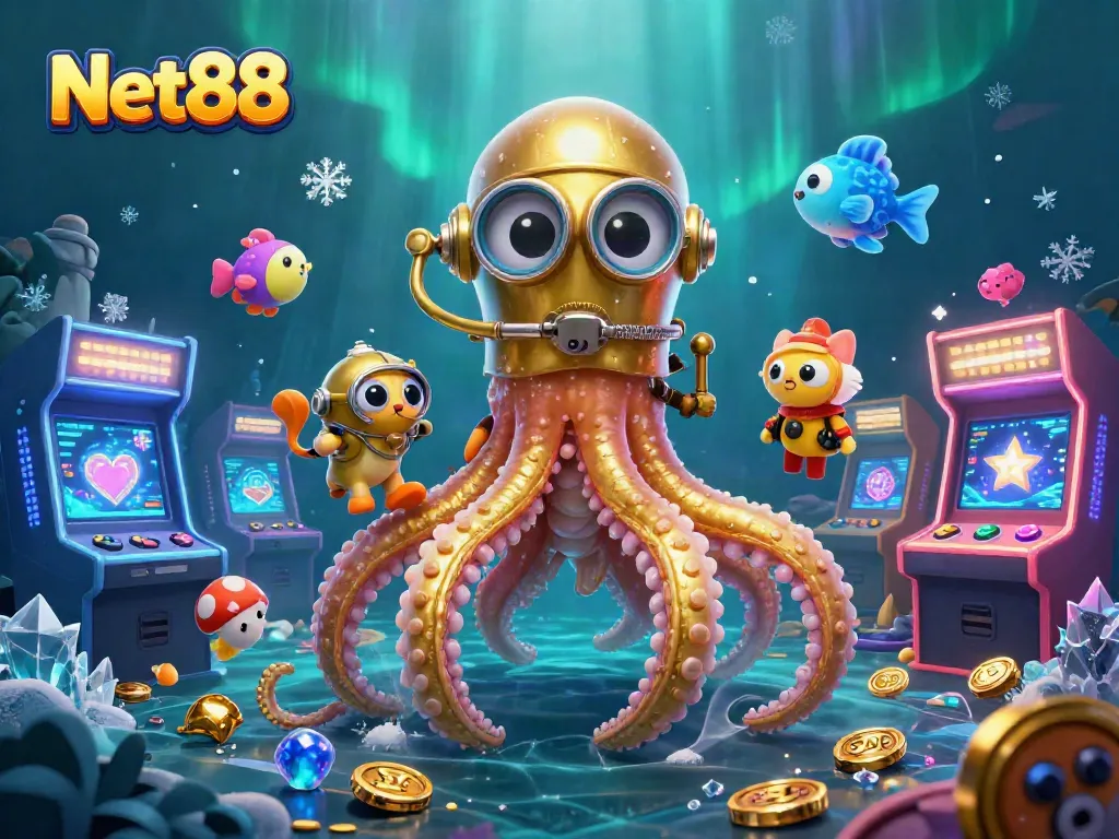 Net88 enhances casino gaming experiences with vibrant underwater scenes filled with treasure and adventure.