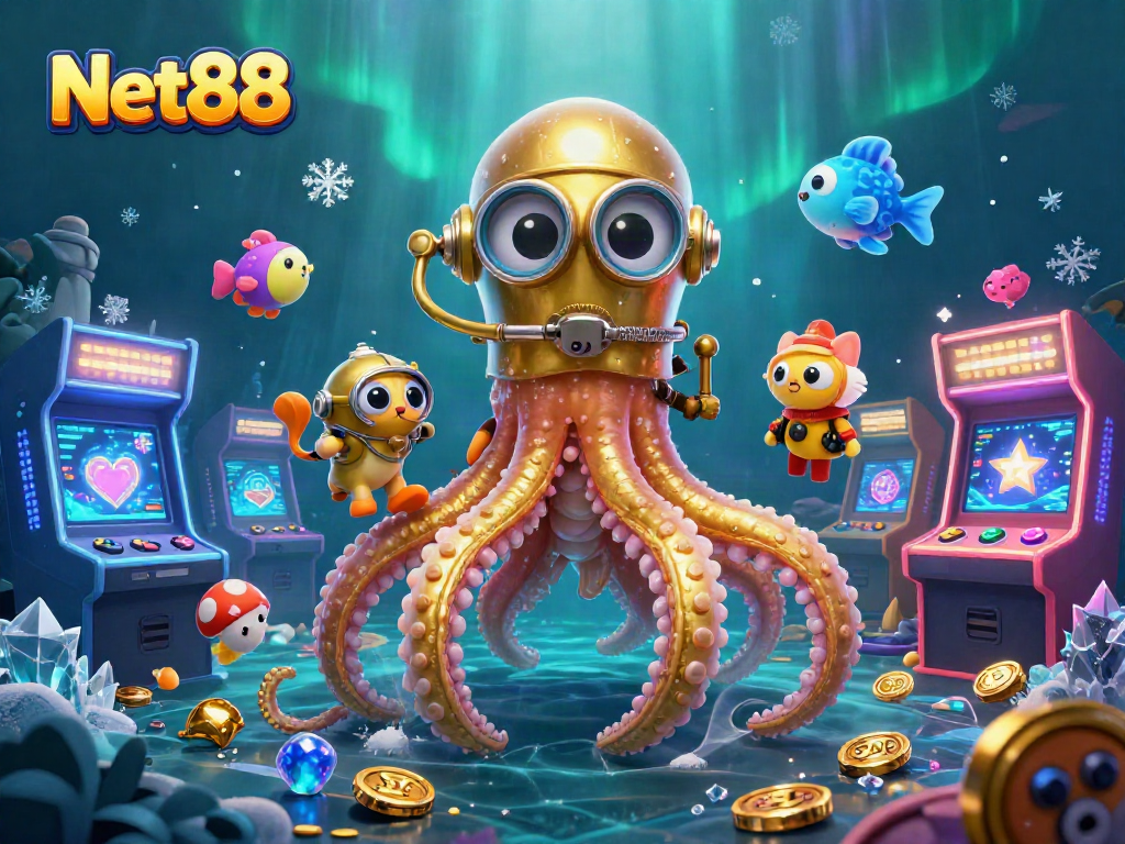 Net88 enhances casino gaming experiences with vibrant underwater scenes filled with treasure and adventure.
