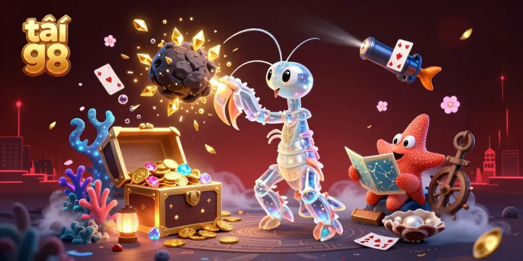 Experience the thrilling excitement of tải go 88 as you navigate the vibrant underwater casino.