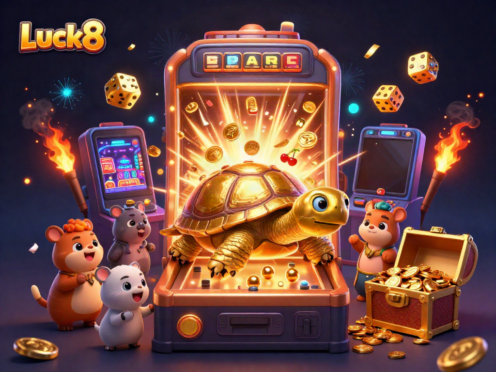 Experience Luck8's vibrant casino activities with thrilling slot games and a colorful gaming atmosphere.