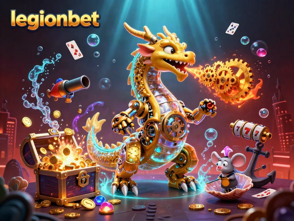 Play and win at legionbet casino with dynamic scenes filled with golden treasures and exciting games