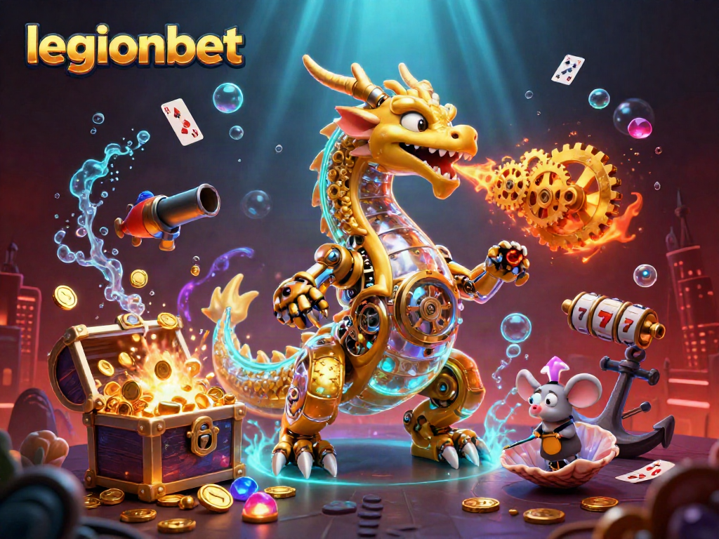 Play and win at legionbet casino with dynamic scenes filled with golden treasures and exciting games