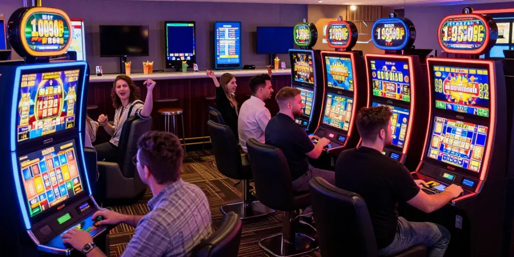Experience the thrill of UK slots not on GamStop in a vibrant casino atmosphere.