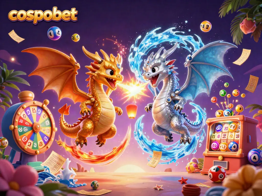 Join the excitement at cosmobet as you engage with vibrant casino-themed elements in an enchanting scene.