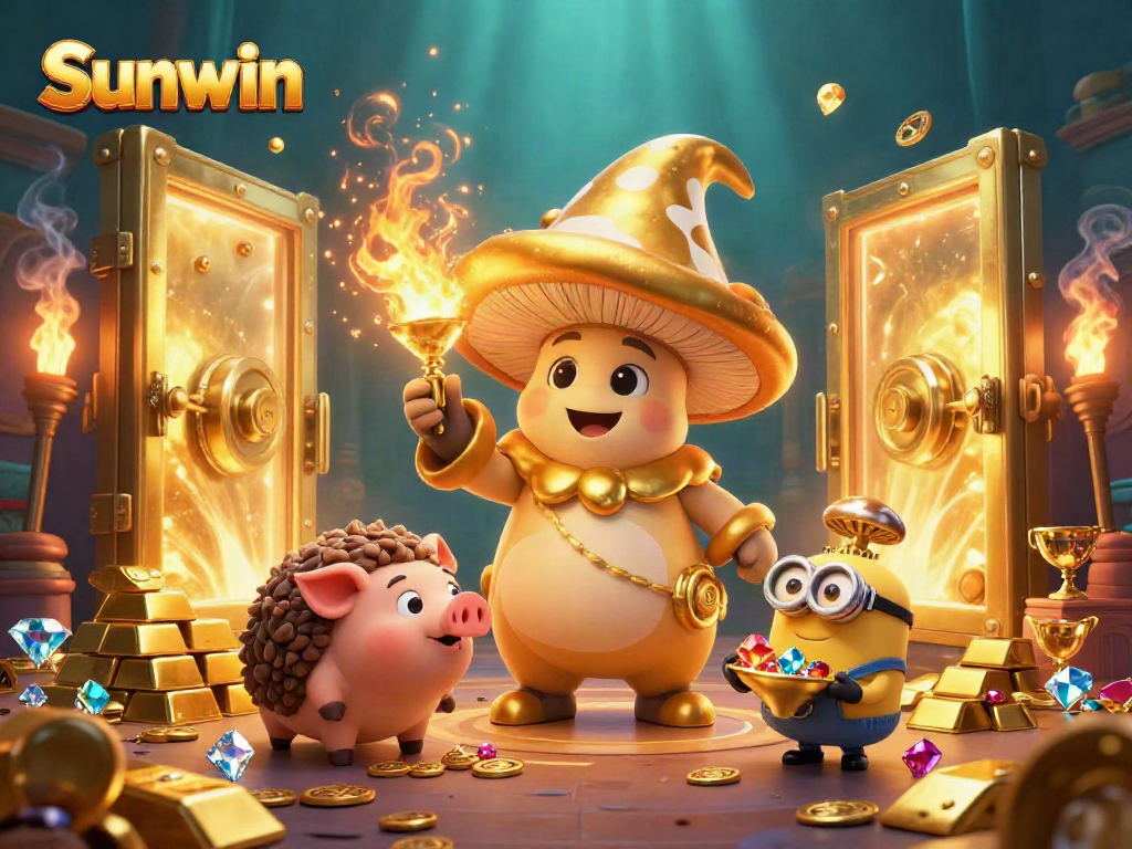 Experience the excitement of Sunwin's magical casino world filled with treasures and thrilling game elements.