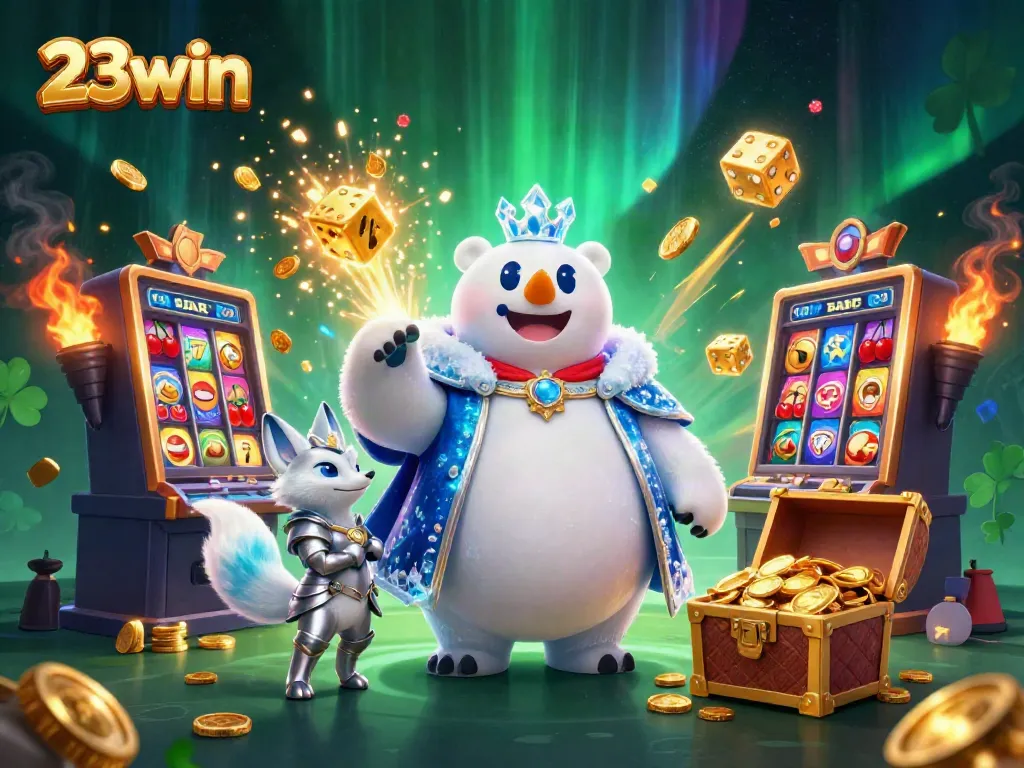 Engage with thrilling slots at 23win featuring an exciting jackpot scene and vibrant game elements.