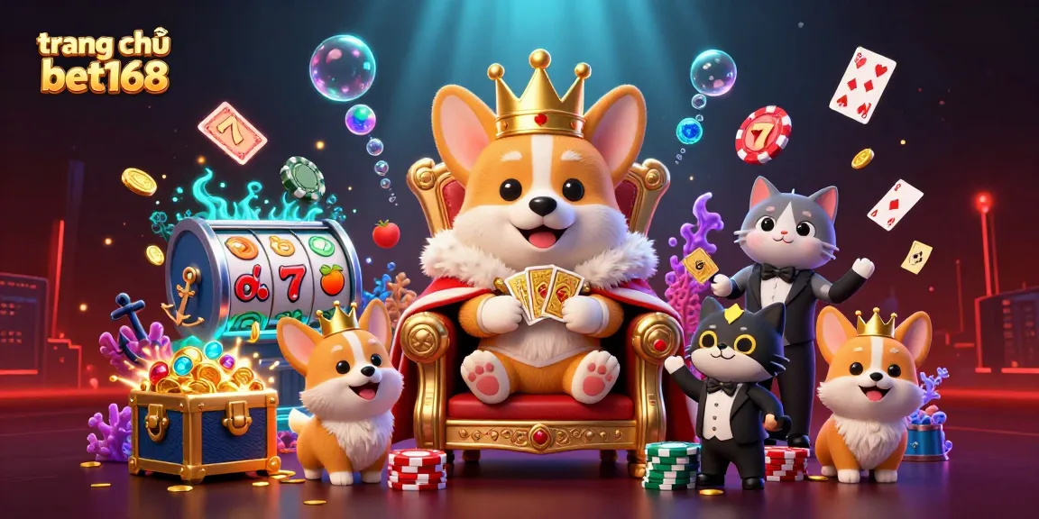 Experience the excitement at trang chủ bet168 with vibrant 3D casino illustration full of engaging elements.
