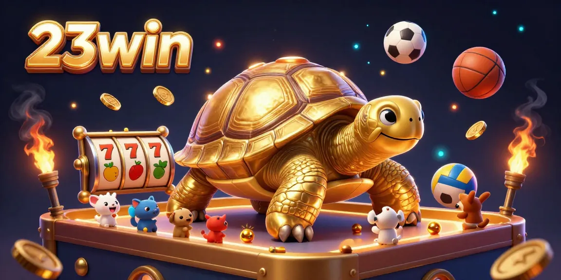 Bet on exciting games at 23win with a vibrant, animated casino scene featuring dynamic elements.