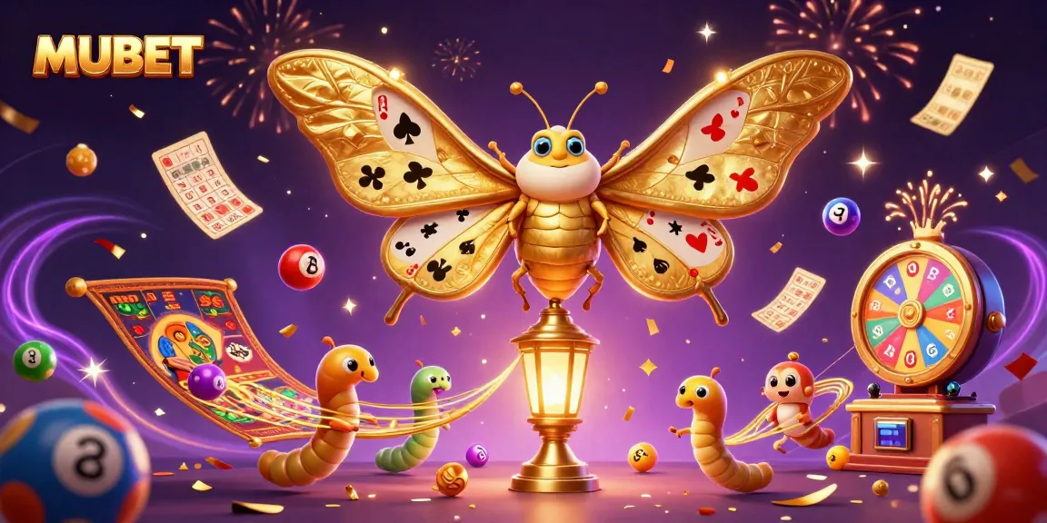 Experience the excitement of MUBET with colorful casino elements and vibrant design.
