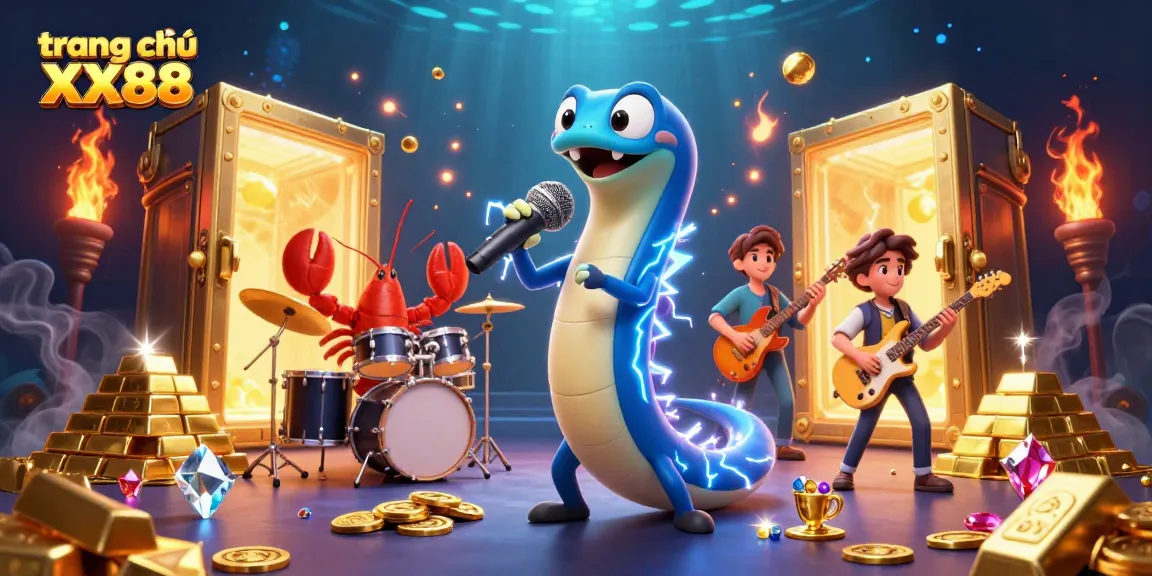 Experience excitement at trang chủ XX88 with vibrant underwater casino scene featuring dynamic characters and rich treasures.